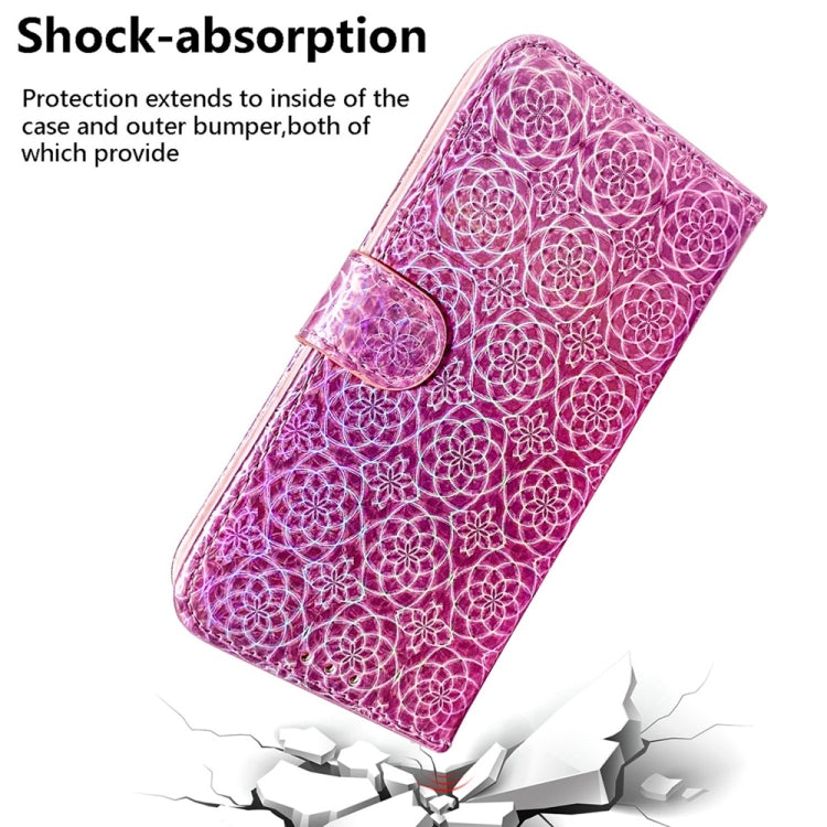 For Motorola Edge 2024 Colorful Magnetic Buckle Leather Phone Case(Pink) - Motorola Cases by PMC Jewellery | Online Shopping South Africa | PMC Jewellery | Buy Now Pay Later Mobicred