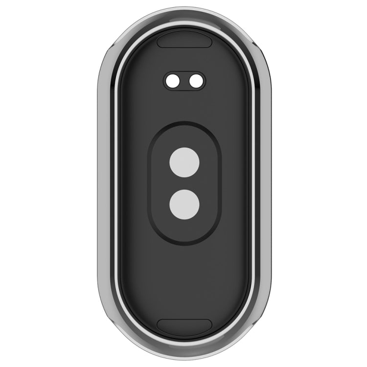 For Xiaomi Mi Band 8 Full Coverage TPU Electroplating Watch Protective Case(Silver) - Watch Cases by PMC TechLife | Online Shopping South Africa | PMC TechLife