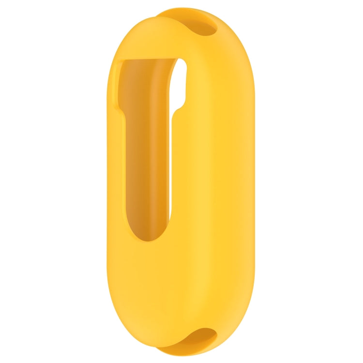 For Xiaomi Mi Band 8 Pure Color Silicone Watch Protective Case(Yellow) - Watch Cases by PMC Jewellery | Online Shopping South Africa | PMC Jewellery