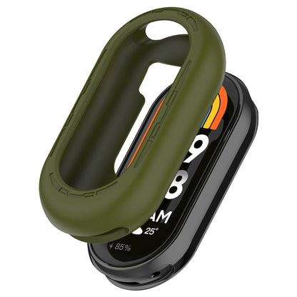 For Xiaomi Mi Band 8 Pure Color Silicone Watch Protective Case(Army Green) - Watch Cases by PMC Jewellery | Online Shopping South Africa | PMC Jewellery