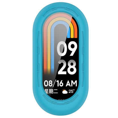 For Xiaomi Mi Band 8 Pure Color Silicone Watch Protective Case(Sky Blue) - Watch Cases by PMC Jewellery | Online Shopping South Africa | PMC Jewellery