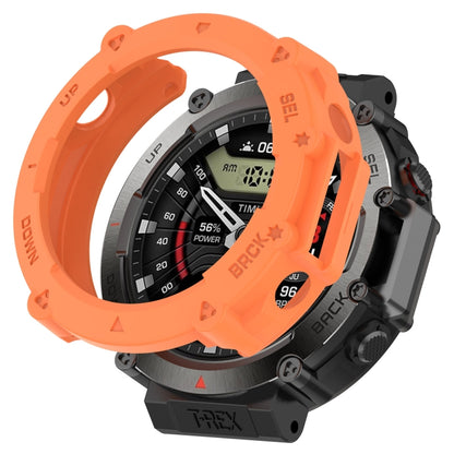 For Amazfit T-Rex Ultra Armor Hollow Watch Protective Case(Orange) - Watch Cases by PMC Jewellery | Online Shopping South Africa | PMC Jewellery