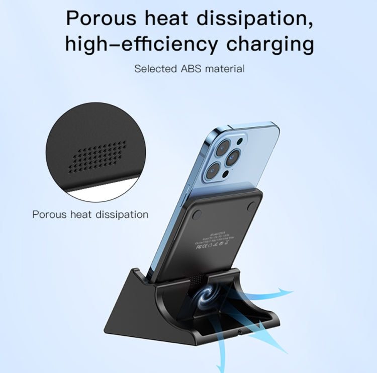 Yesido DS15 15W Desktop Wireless Fast Charger with Detachable Phone Holder(Black) - Wireless Charger by Yesido | Online Shopping South Africa | PMC Jewellery | Buy Now Pay Later Mobicred