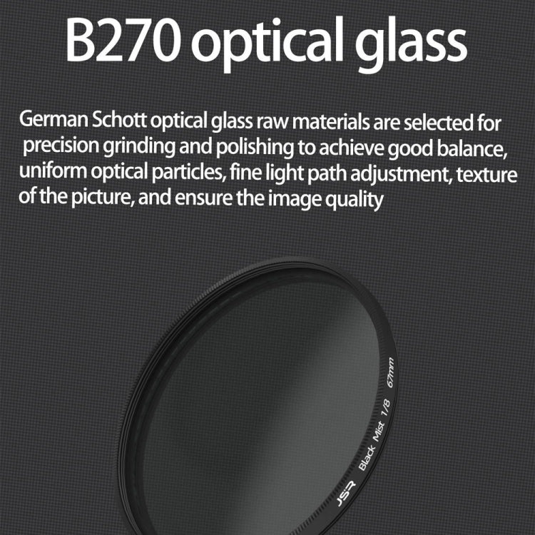 JSR Black Mist Filter Camera Lens Filter, Size:49mm(1/8 Filter) - free shipping - PMC TechLife - Order now!