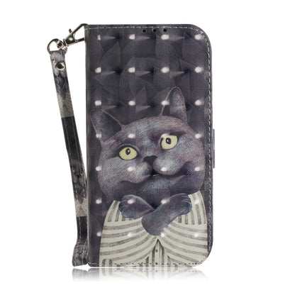 For Motorola Moto G Play 4G 2024 3D Colored Flip Leather Phone Case(Hug Cat) - Motorola Cases by PMC Jewellery | Online Shopping South Africa | PMC Jewellery | Buy Now Pay Later Mobicred