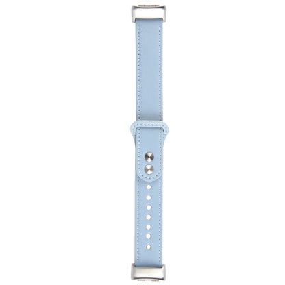 For Fitbit Charge 5 PU Leather Replacement Watch Band(Blue) - Watch Bands by PMC Jewellery | Online Shopping South Africa | PMC Jewellery | Buy Now Pay Later Mobicred