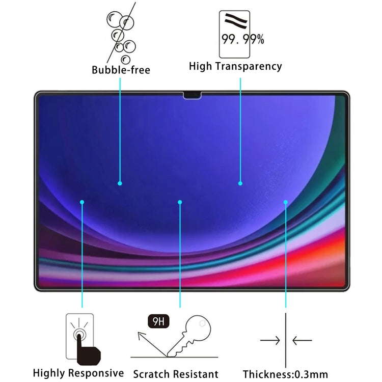 For Samsung Galaxy Tab S10 Ultra 14.6 2pcs 9H 0.3mm Explosion-proof Tempered Glass Film - Tab S10 Ultra Tempered Glass by PMC Jewellery | Online Shopping South Africa | PMC Jewellery | Buy Now Pay Later Mobicred