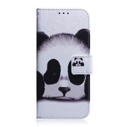 For iPhone SE 2024 Coloured Drawing Flip Leather Phone Case(Panda) - More iPhone Cases by PMC Jewellery | Online Shopping South Africa | PMC Jewellery | Buy Now Pay Later Mobicred