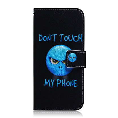 For iPhone SE 2024 Coloured Drawing Flip Leather Phone Case(Anger) - More iPhone Cases by PMC Jewellery | Online Shopping South Africa | PMC Jewellery | Buy Now Pay Later Mobicred