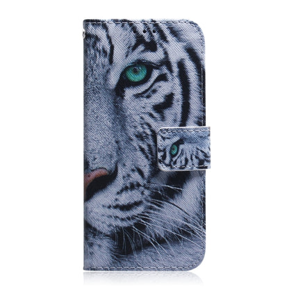 For iPhone 16 Pro Max Coloured Drawing Flip Leather Phone Case(Tiger) - iPhone 16 Pro Max Cases by PMC Jewellery | Online Shopping South Africa | PMC Jewellery | Buy Now Pay Later Mobicred