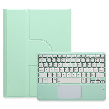 For iPad 10th Gen 10.9 2022 Square Button 360 Degree Rotatable Bluetooth Keyboard Leather Case with Touchpad(Mint Green) - Universal by PMC Jewellery | Online Shopping South Africa | PMC Jewellery