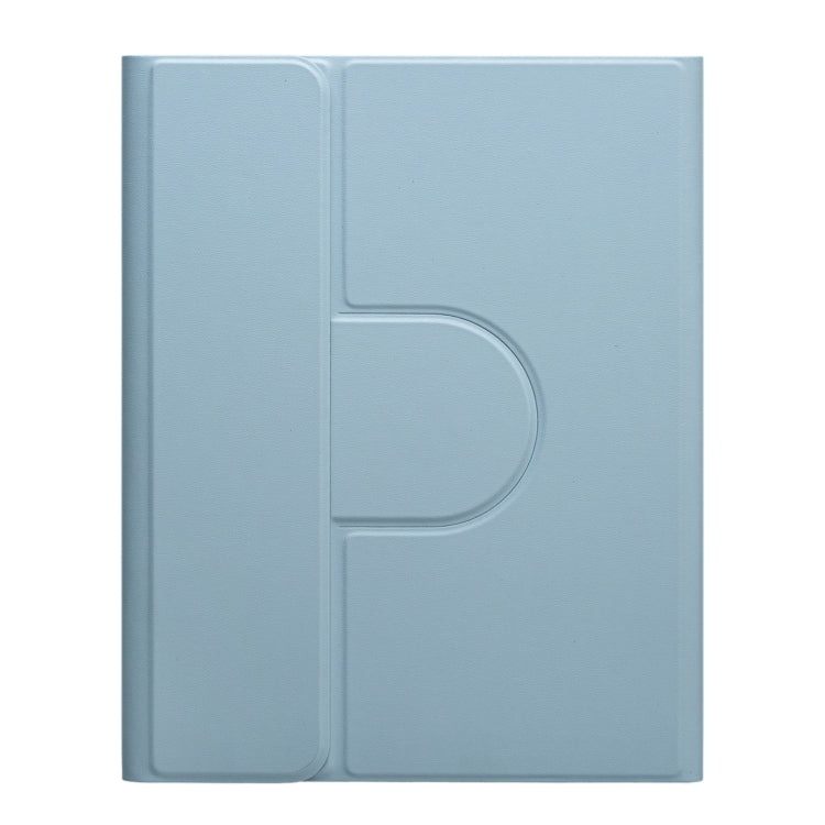 For iPad 10th Gen 10.9 2022 Square Button 360 Degree Rotatable Bluetooth Keyboard Leather Case with Touchpad(Mist Blue) - Universal by PMC TechLife | Online Shopping South Africa | PMC TechLife