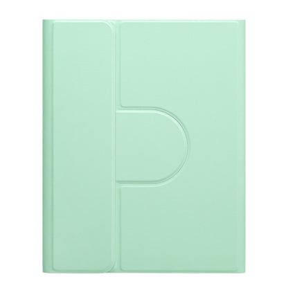 For iPad Air 2022 / iPad Pro 11 2021 Square Button 360 Degree Rotatable Bluetooth Keyboard Leather Case(Mint Green) - Universal by PMC Jewellery | Online Shopping South Africa | PMC Jewellery