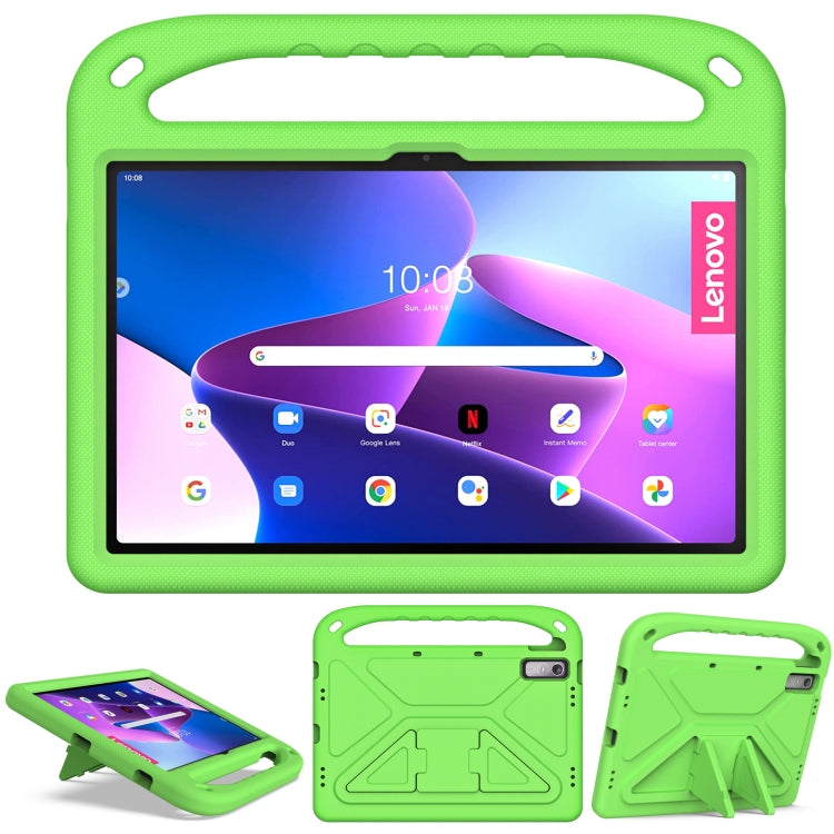 For Lenovo Pad Pro 2021 TB-J716F Handle Portable EVA Shockproof Tablet Case(Green) - Lenovo by PMC Jewellery | Online Shopping South Africa | PMC Jewellery | Buy Now Pay Later Mobicred