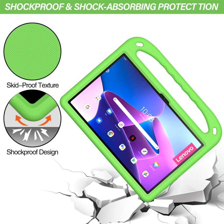 For Lenovo Pad Pro 2021 TB-J716F Handle Portable EVA Shockproof Tablet Case(Green) - Lenovo by PMC Jewellery | Online Shopping South Africa | PMC Jewellery | Buy Now Pay Later Mobicred