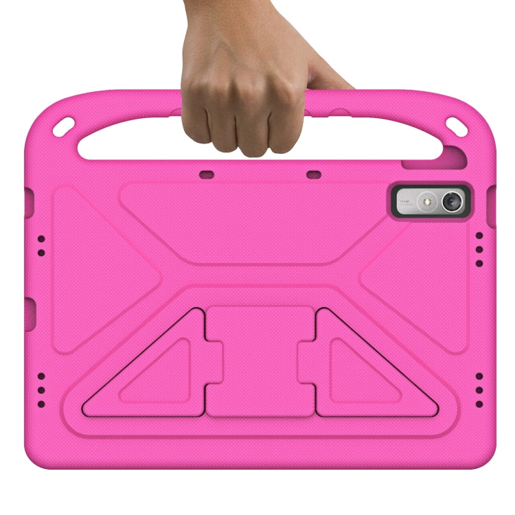 For Lenovo Pad Pro 2021 TB-J716F Handle Portable EVA Shockproof Tablet Case(Rose Red) - Lenovo by PMC Jewellery | Online Shopping South Africa | PMC Jewellery | Buy Now Pay Later Mobicred