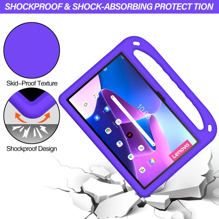 For Lenovo Pad Pro 2021 TB-J716F Handle Portable EVA Shockproof Tablet Case(Purple) - Lenovo by PMC Jewellery | Online Shopping South Africa | PMC Jewellery | Buy Now Pay Later Mobicred