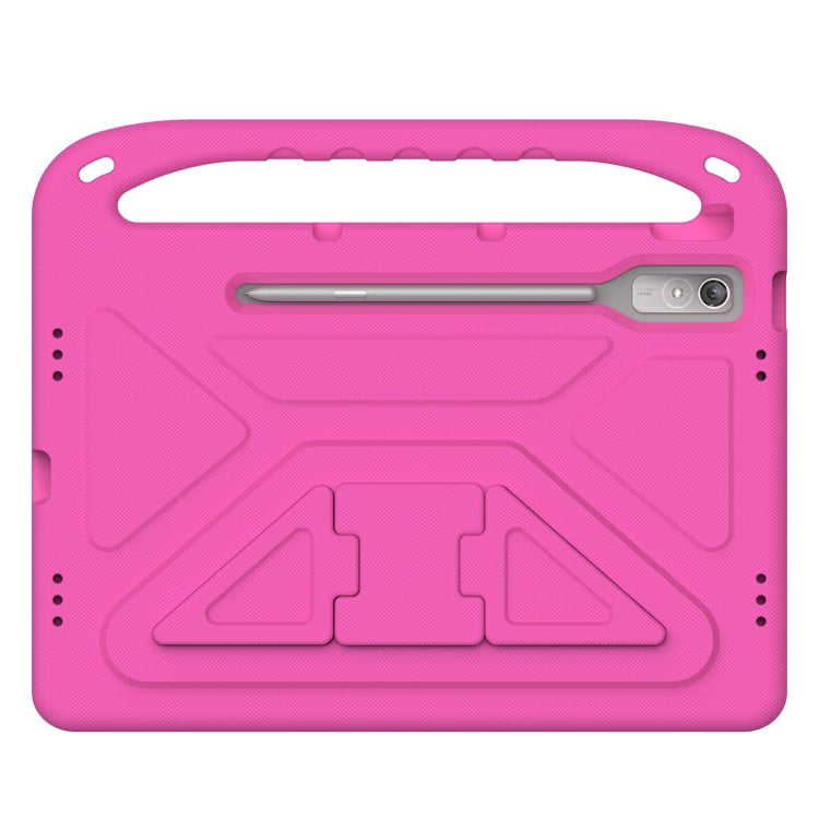 For Lenovo Tab P12 12.7 Handle Portable EVA Shockproof Tablet Case(Rose Red) - Lenovo by PMC Jewellery | Online Shopping South Africa | PMC Jewellery | Buy Now Pay Later Mobicred