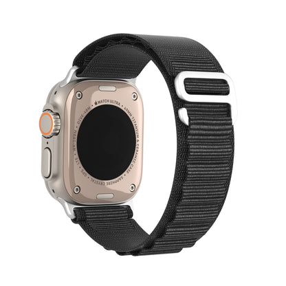 For Apple Watch Ultra 49mm DUX DUCIS GS Series Nylon Loop Watch Band(Black) - Watch Bands by DUX DUCIS | Online Shopping South Africa | PMC Jewellery | Buy Now Pay Later Mobicred