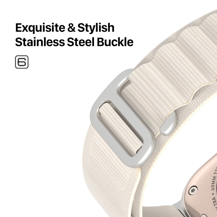 For Apple Watch SE 2022 40mm DUX DUCIS GS Series Nylon Loop Watch Band(Starlight) - Watch Bands by DUX DUCIS | Online Shopping South Africa | PMC Jewellery | Buy Now Pay Later Mobicred