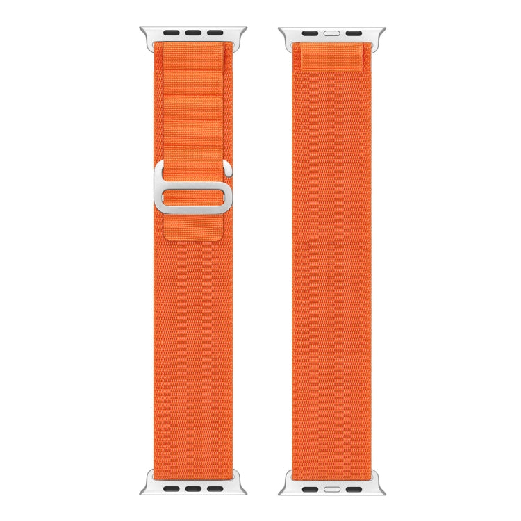 For Apple Watch Series 6 44mm DUX DUCIS GS Series Nylon Loop Watch Band(Orange) - Watch Bands by DUX DUCIS | Online Shopping South Africa | PMC Jewellery | Buy Now Pay Later Mobicred