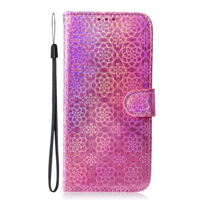 For Huawei P40 lite 5G Solid Color Colorful Magnetic Buckle Horizontal Flip PU Leather Case with Holder & Card Slots & Wallet & Lanyard(Pink) - Huawei Cases by PMC Jewellery | Online Shopping South Africa | PMC Jewellery