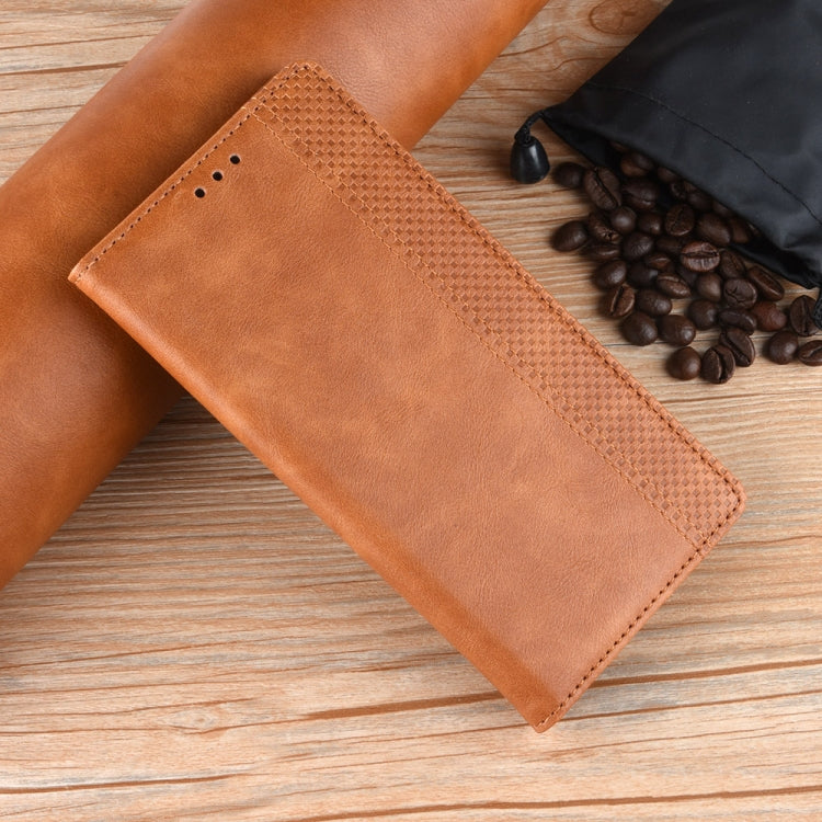 For Blackview A200 Pro Magnetic Buckle Retro Texture Leather Phone Case(Brown) - More Brand by PMC TechLife | Online Shopping South Africa | PMC TechLife