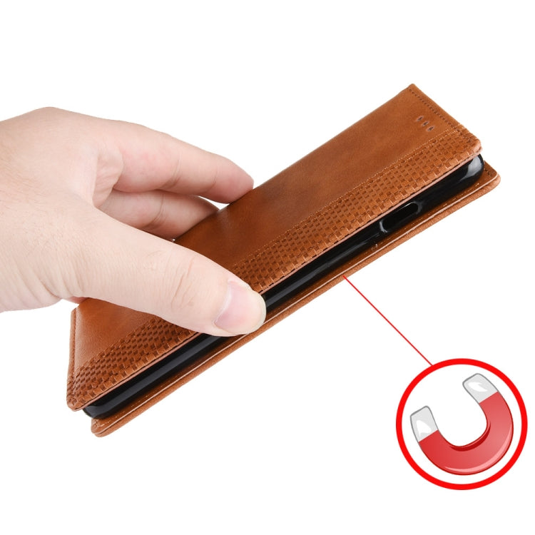 For Ulefone Note 16 Pro Magnetic Buckle Retro Texture Leather Phone Case(Brown) - free shipping - PMC Jewellery - Order now!