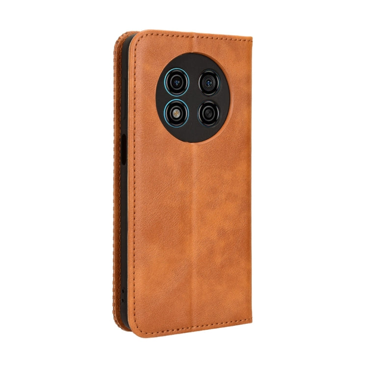 For Ulefone Note 15 Magnetic Buckle Retro Texture Leather Phone Case(Brown) - Ulefone Cases by PMC Jewellery | Online Shopping South Africa | PMC Jewellery | Buy Now Pay Later Mobicred