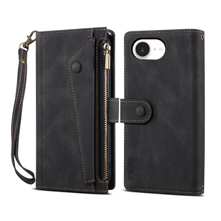 For iPhone 16e ESEBLE Retro Frosted RFID Flip Leather Phone Case(Black) - iPhone 16e Cases by ESEBLE | Online Shopping South Africa | PMC TechLife | Buy Now Pay Later Mobicred