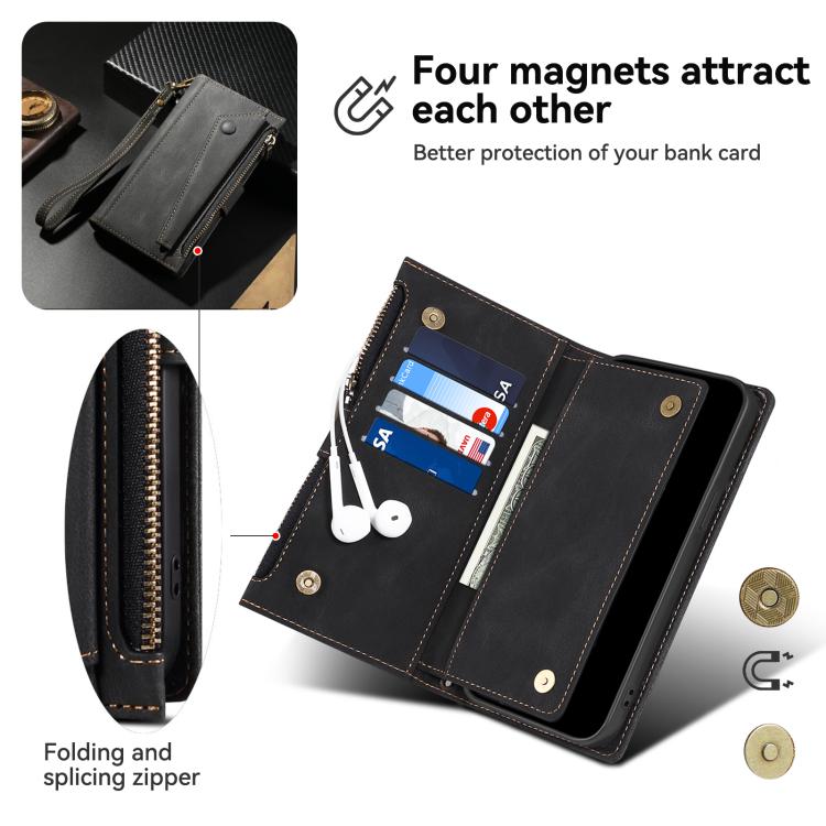 For iPhone 16e ESEBLE Retro Frosted RFID Flip Leather Phone Case(Black) - iPhone 16e Cases by ESEBLE | Online Shopping South Africa | PMC TechLife | Buy Now Pay Later Mobicred