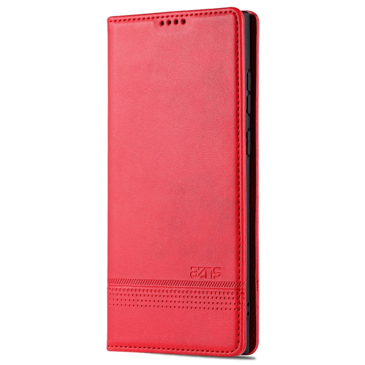 For Samsung Galaxy S24 Ultra 5G AZNS Magnetic Calf Texture Flip Leather Phone Case(Red) - Galaxy S24 Ultra 5G Cases by AZNS | Online Shopping South Africa | PMC Jewellery | Buy Now Pay Later Mobicred