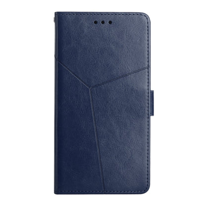 For Honor 90 Y-shaped Pattern Flip Leather Phone Case(Blue) - Honor Cases by PMC Jewellery | Online Shopping South Africa | PMC Jewellery