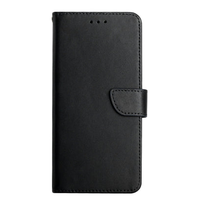 For Samsung Galaxy S24 5G HT02 Genuine Leather Fingerprint-proof Flip Phone Case(Black) - Galaxy S24 5G Cases by PMC Jewellery | Online Shopping South Africa | PMC Jewellery | Buy Now Pay Later Mobicred