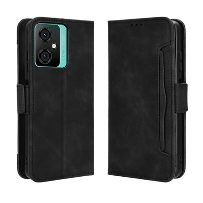 For Blackview Oscal C70 Skin Feel Calf Texture Card Slots Leather Phone Case(Black) - More Brand by PMC Jewellery | Online Shopping South Africa | PMC Jewellery