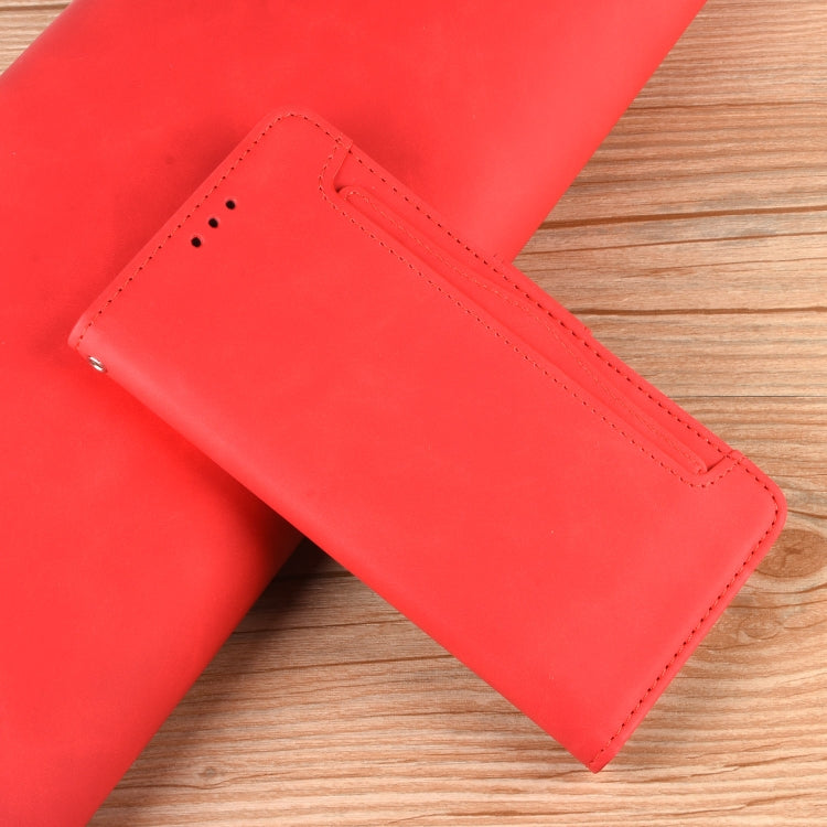 For Blackview A96 Skin Feel Calf Texture Card Slots Leather Phone Case(Red) - More Brand by PMC TechLife | Online Shopping South Africa | PMC TechLife