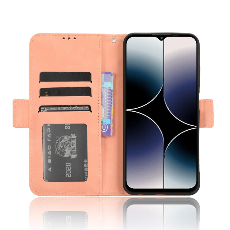 For Ulefone Note 16 Pro Skin Feel Calf Texture Card Slots Leather Phone Case(Pink) - Ulefone Cases by PMC Jewellery | Online Shopping South Africa | PMC Jewellery | Buy Now Pay Later Mobicred