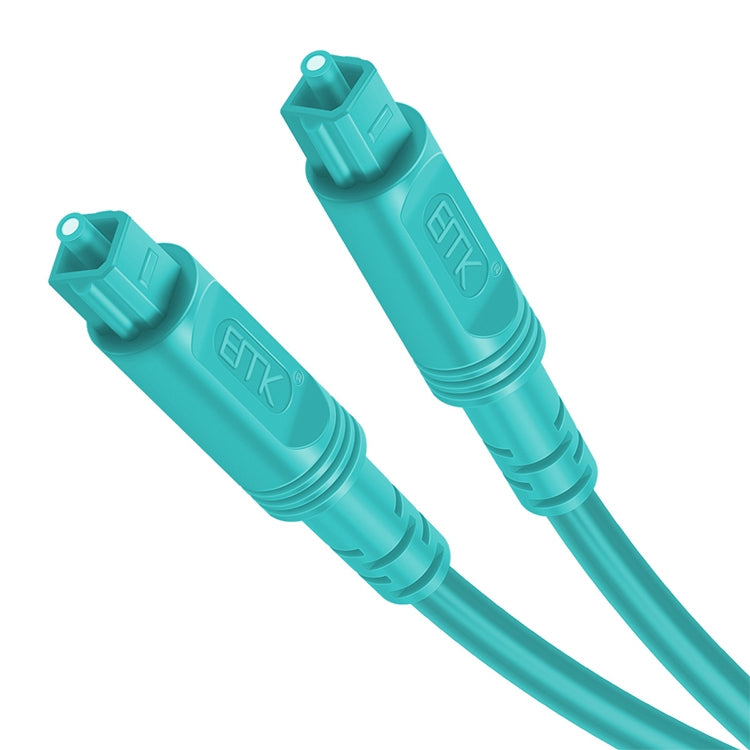 25m EMK OD4.0mm Square Port to Square Port Digital Audio Speaker Optical Fiber Connecting Cable(Sky Blue) - Audio Optical Cables by EMK | Online Shopping South Africa | PMC Jewellery | Buy Now Pay Later Mobicred