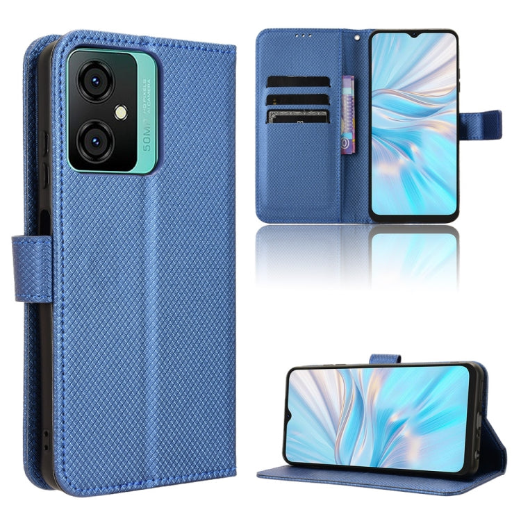 For Blackview Oscal C70 Diamond Texture Leather Phone Case(Blue) - More Brand by PMC Jewellery | Online Shopping South Africa | PMC Jewellery