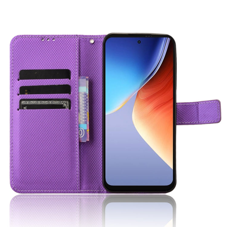 For Blackview A96 Diamond Texture Leather Phone Case(Purple) - More Brand by PMC Jewellery | Online Shopping South Africa | PMC Jewellery