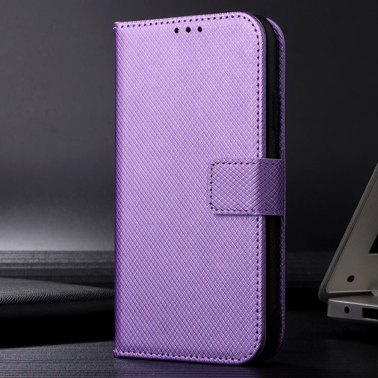 For Blackview A200 Pro Diamond Texture Leather Phone Case(Purple) - More Brand by PMC Jewellery | Online Shopping South Africa | PMC Jewellery