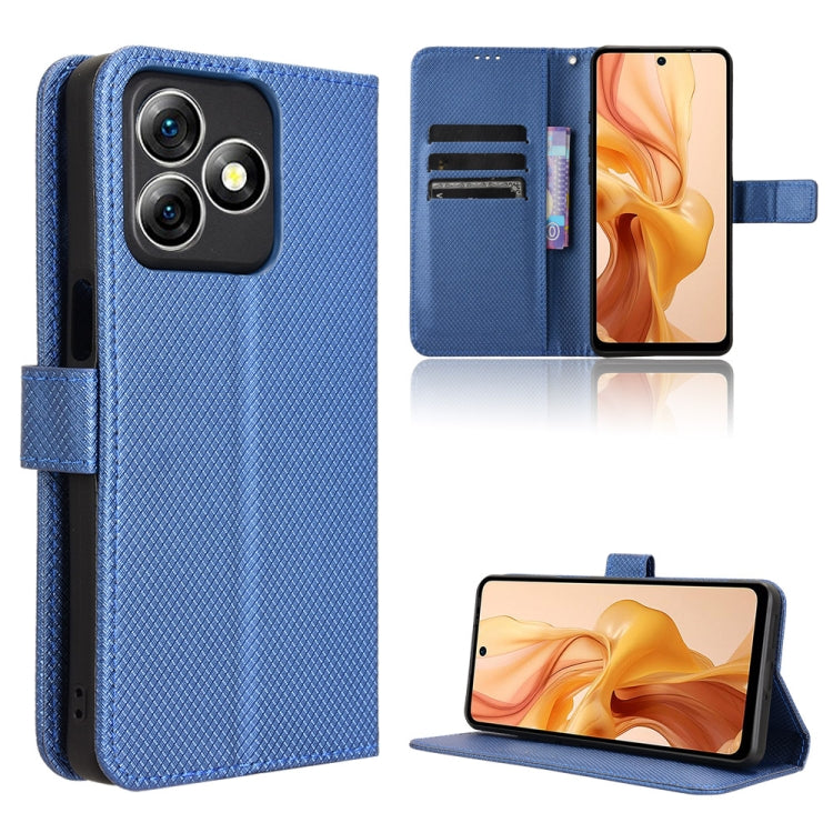 For Ulefone Note 18 Ultra Diamond Texture Leather Phone Case(Blue) - Ulefone Cases by PMC Jewellery | Online Shopping South Africa | PMC Jewellery | Buy Now Pay Later Mobicred