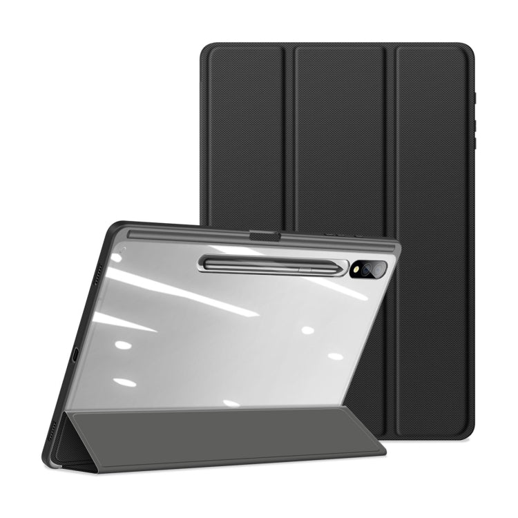 For Samsung Galaxy Tab S10+ DUX DUCIS TOBY Series Antiskid Leather Tablet Case with Sleep / Wake-up Function(Black) - Other Galaxy Tab PC by DUX DUCIS | Online Shopping South Africa | PMC Jewellery | Buy Now Pay Later Mobicred