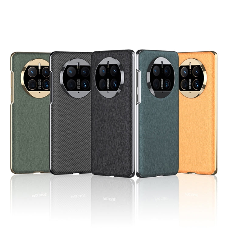 For Huawei Mate 50 GKK Electroplating Leather Surface Phone Case(Green) - free shipping - PMC TechLife - Order now!