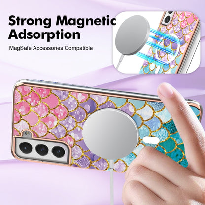 For Samsung Galaxy S21 FE 5G Marble Pattern Dual-side IMD Magsafe TPU Phone Case(Colorful Scales) - Galaxy Phone Cases by PMC Jewellery | Online Shopping South Africa | PMC Jewellery