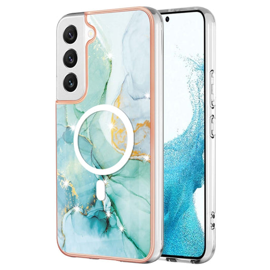 For Samsung Galaxy S23 5G Marble Pattern Dual-side IMD Magsafe TPU Phone Case(Green 003) - Galaxy S23 5G Cases by PMC Jewellery | Online Shopping South Africa | PMC Jewellery