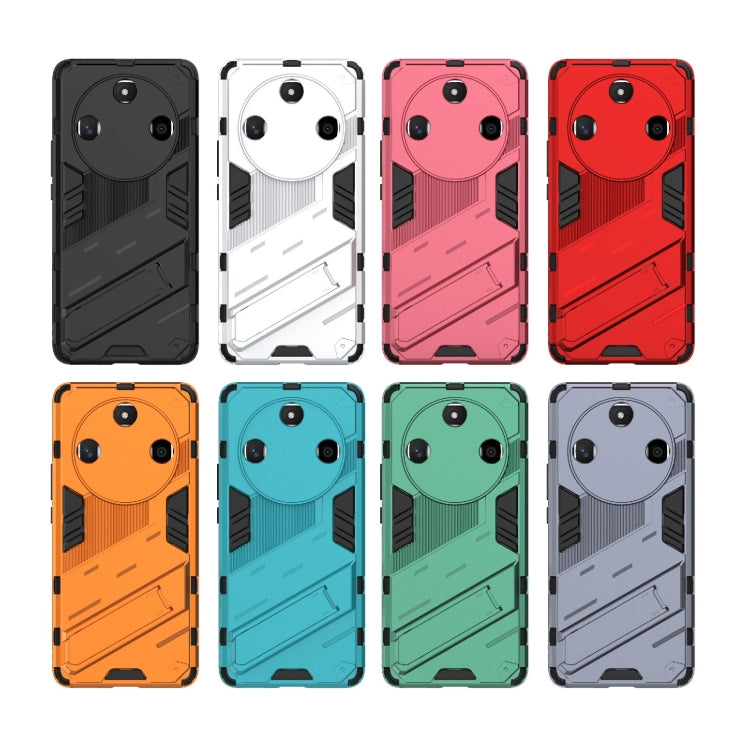 For Honor X50 5G Global / X9B Punk Armor 2 in 1 PC + TPU Phone Case with Holder(Red) - Honor Cases by PMC Jewellery | Online Shopping South Africa | PMC Jewellery | Buy Now Pay Later Mobicred