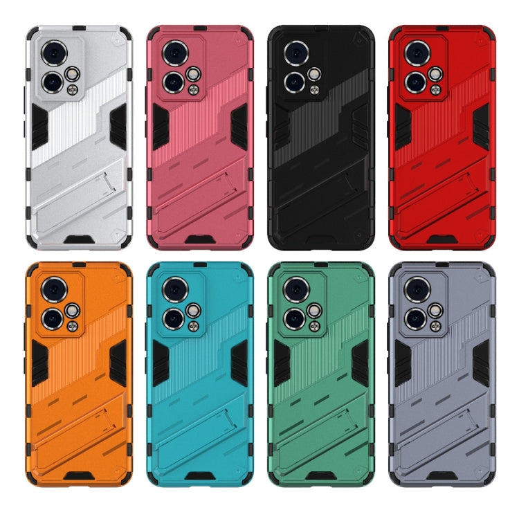 For Honor 90 GT 5G Punk Armor 2 in 1 PC + TPU Phone Case with Holder(Grey) - Honor Cases by PMC TechLife | Online Shopping South Africa | PMC TechLife | Buy Now Pay Later Mobicred