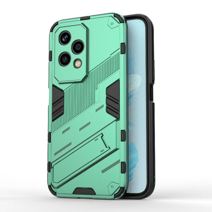 For Honor 200 Lite Global Punk Armor 2 in 1 PC + TPU Phone Case with Holder(Green) - Honor Cases by PMC Jewellery | Online Shopping South Africa | PMC Jewellery | Buy Now Pay Later Mobicred