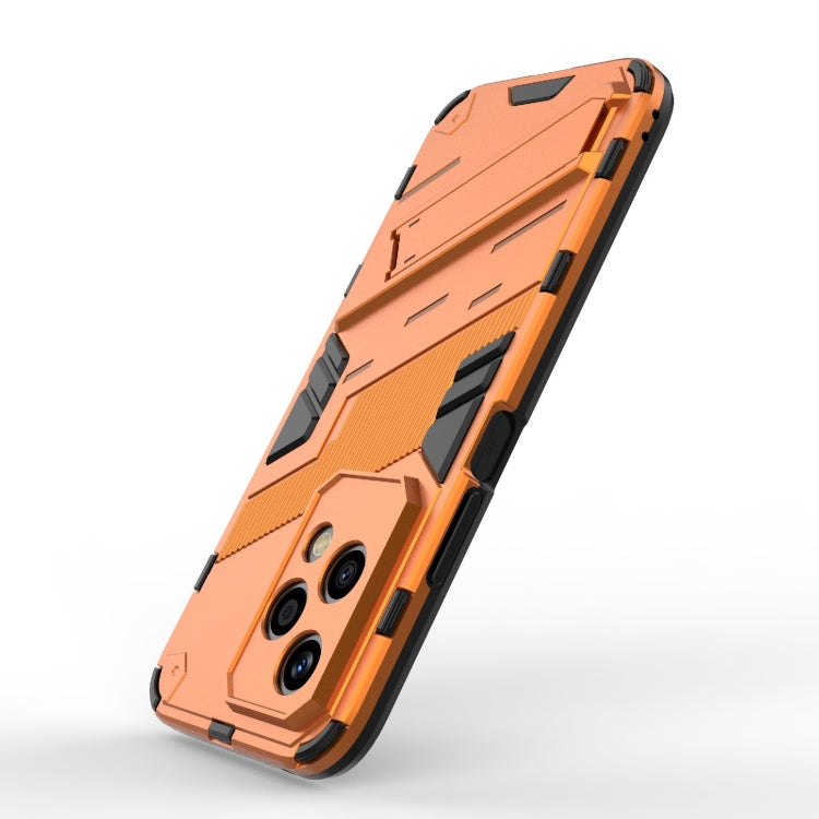 For Honor 200 Lite Global Punk Armor 2 in 1 PC + TPU Phone Case with Holder(Orange) - Honor Cases by PMC Jewellery | Online Shopping South Africa | PMC Jewellery | Buy Now Pay Later Mobicred